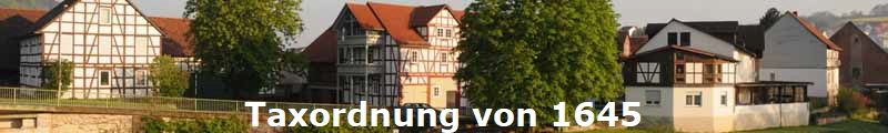 Taxordnung von 1645