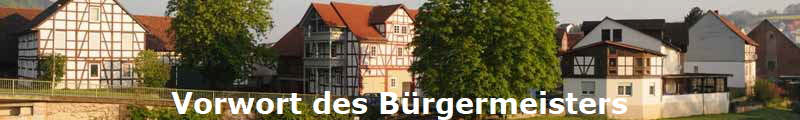 Vorwort des B�rgermeisters